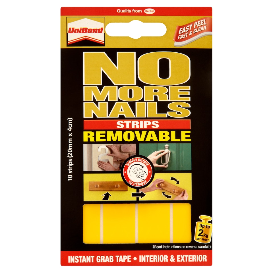 Unibond No More Nails Removable Strips