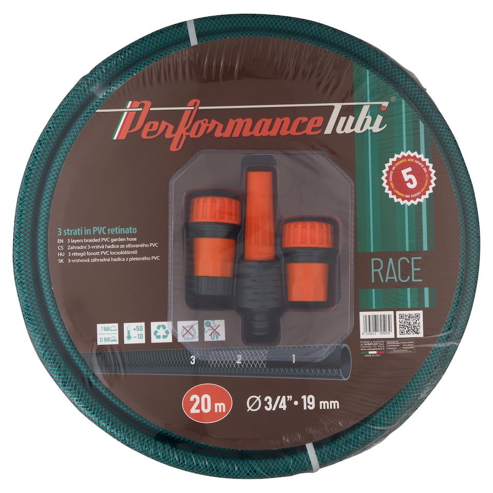 Performance Tubi Zahradní 3-vrstvá hadice ze síťovaného PVC 3/4" 20 m