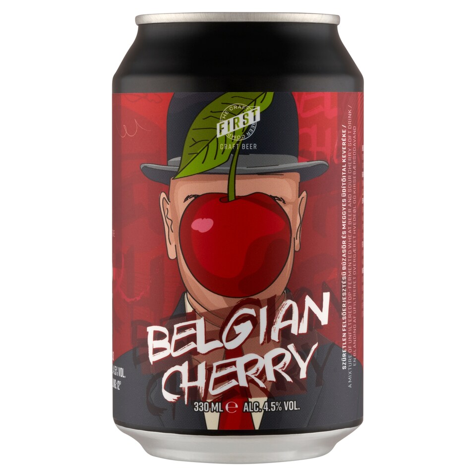 First Craft Beer Belgian Cherry Mixture Wheat Beer and Sour Cherry Soft Drink 4,5% 330 ml 
