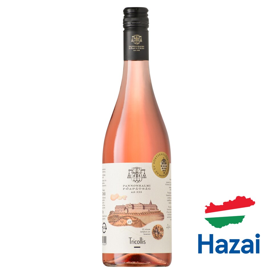 Pannonhalmi Főapátság Tricollis Rosé száraz rosébor 13% 0,75 l