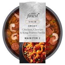 Tesco Finest Dine In Chicken, Chorizo & King Prawn Paella 800g