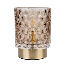 Candlelight Mink Bobble Battery Table Lamp