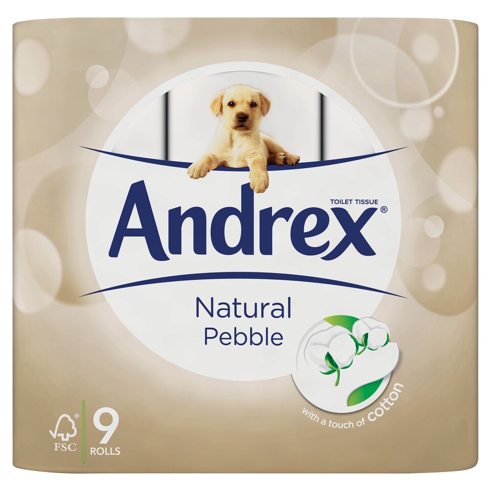 Andrex Toilet Tissue Natural 9 Roll 2169 Sheet