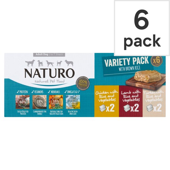 Naturo Dog Food Variety 6X400g Tesco Groceries