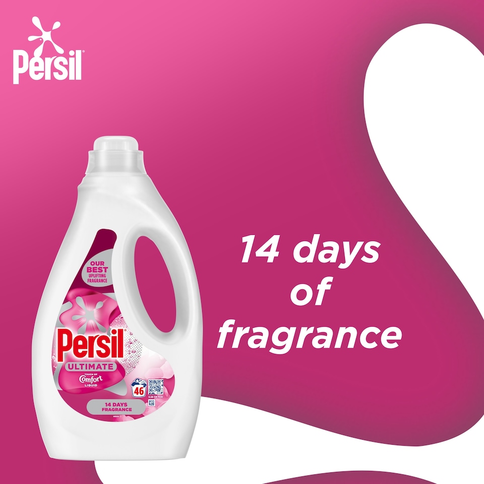 image 1 of Persil Ultimate Touch of Comfort Bio Laundry Washing Detergent 46 Washes 1242ml