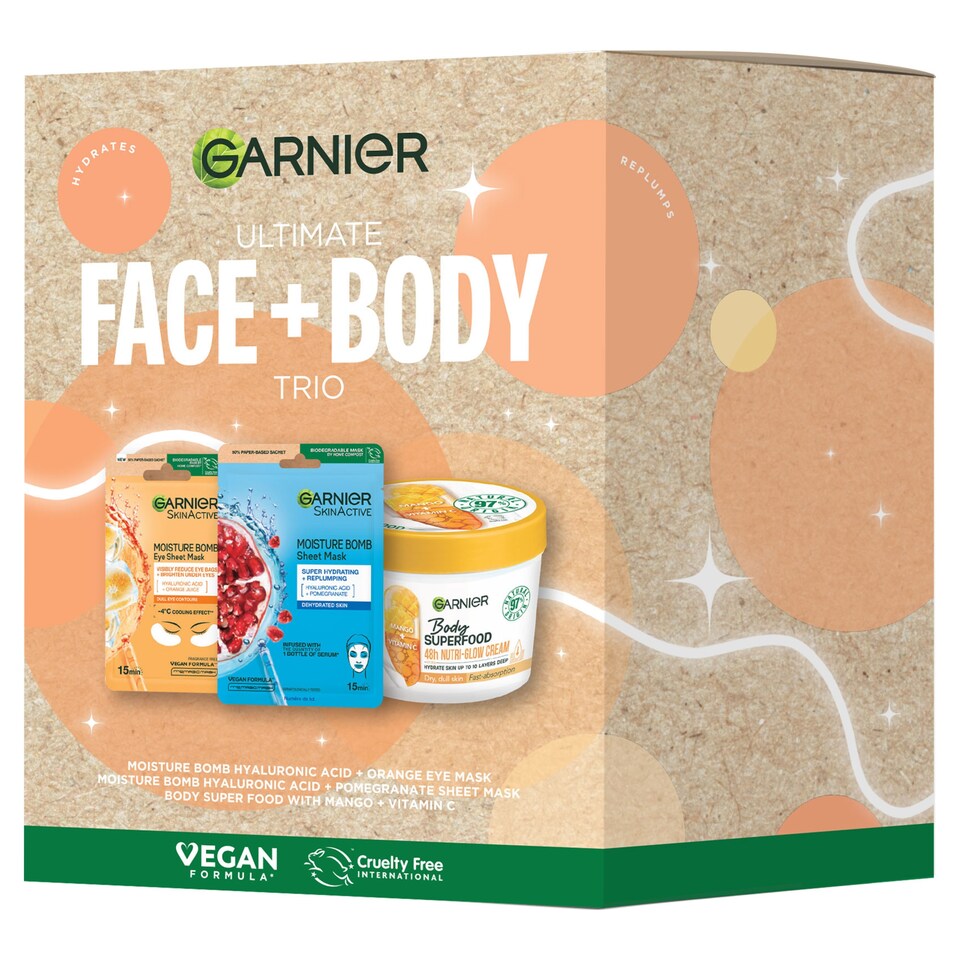 Garnier Ultimate Face And Body Trio Collection Gift Set