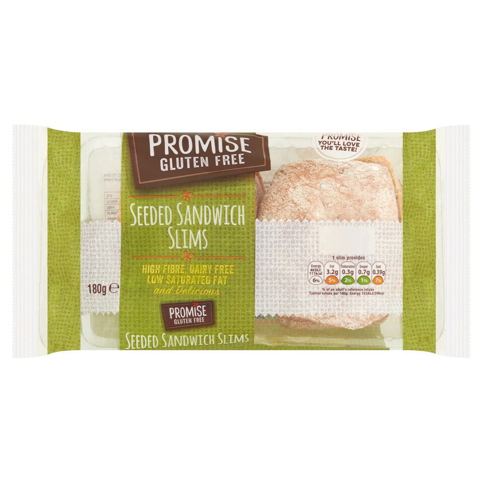 Promise Gluten Free Seeded Sandwich Slim 180G