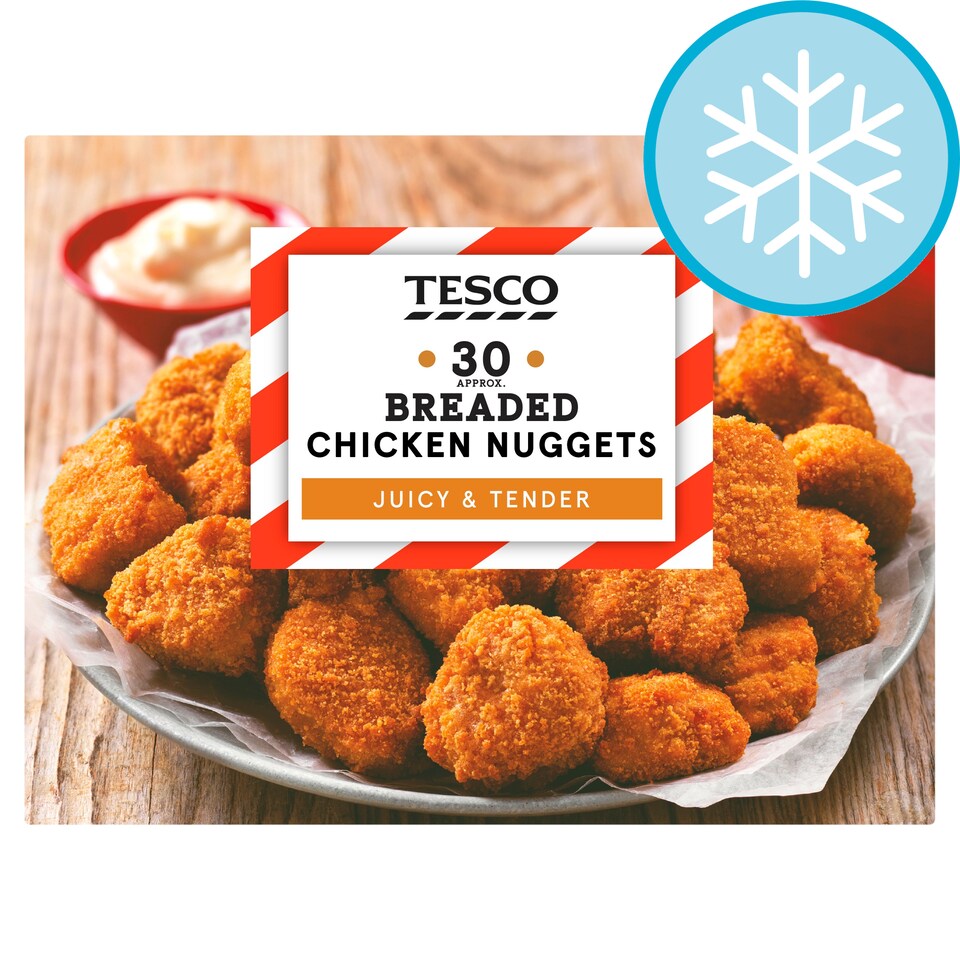 Tesco 30 Breaded Chicken Nuggets 450G