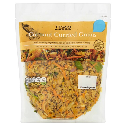 Tesco Coconut Curried Grains 300G Tesco Groceries