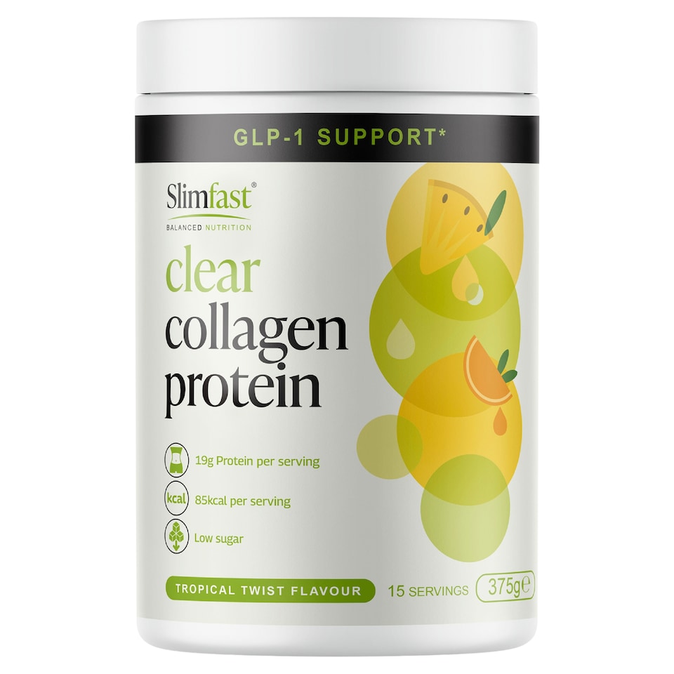 Slimfast Clear Collagen Protein Tropical Twist Flavour 15 servings 375g