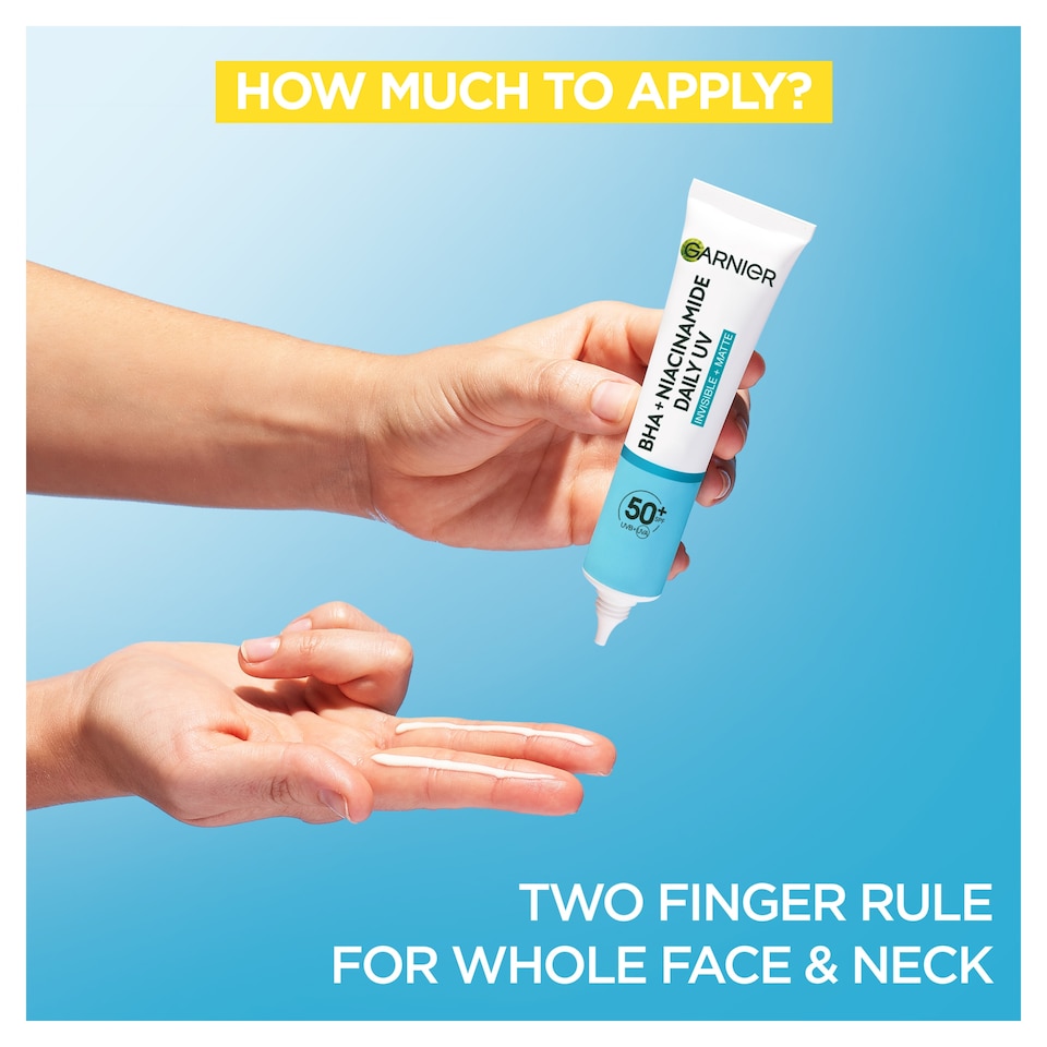 image 1 of Garnier BHA + Niacinamide Daily UV Fluid SPF50+ 40ml