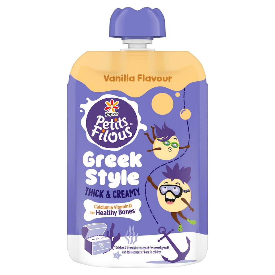 Petits Filous Greek Style Vanilla Yogurt Pouch 85g