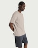 image 3 of F&F Pure Cotton Crew Neck T-Shirt in Ecru