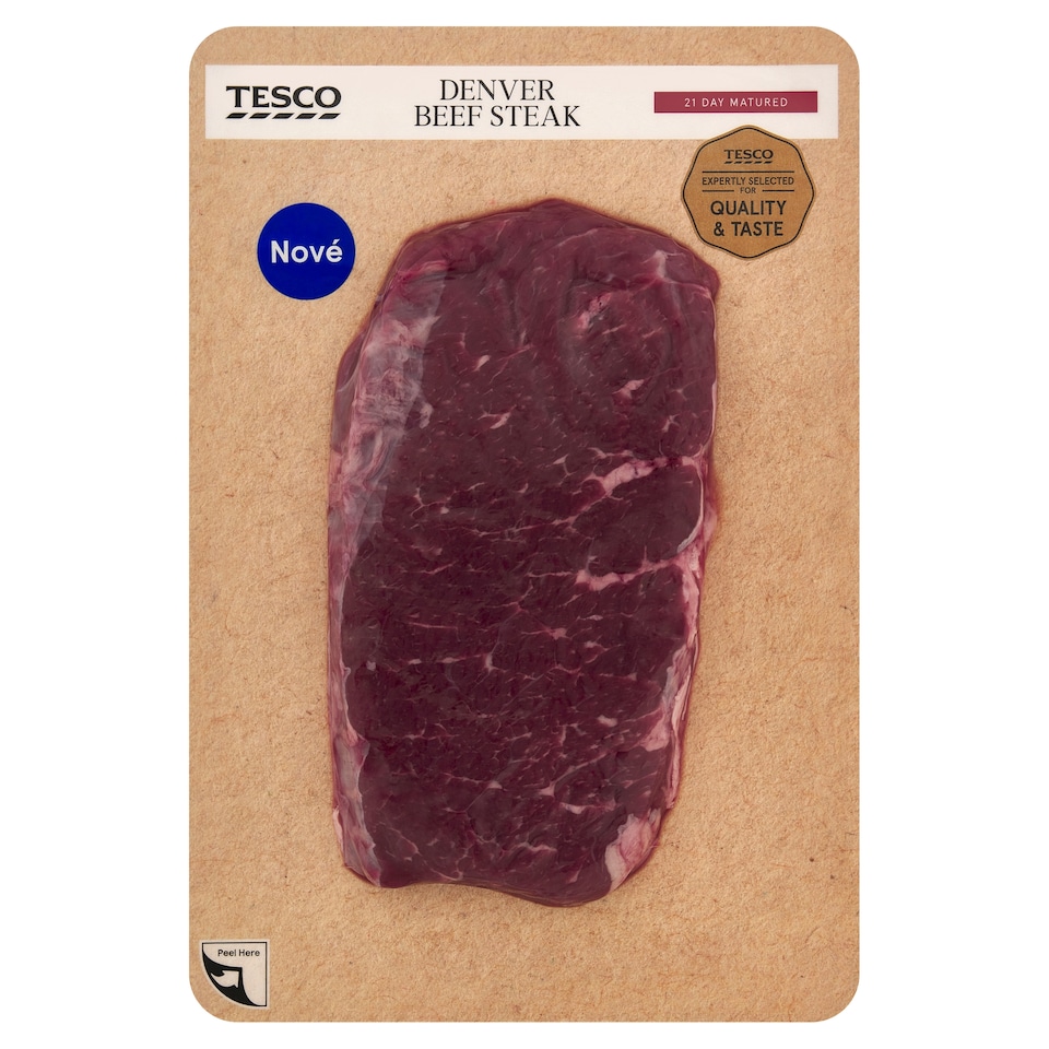 Tesco Denver Beef Steak Matured 21 Days