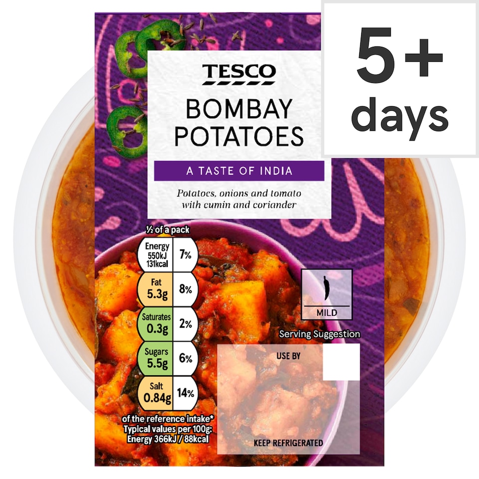 Tesco Bombay Potatoes 300g