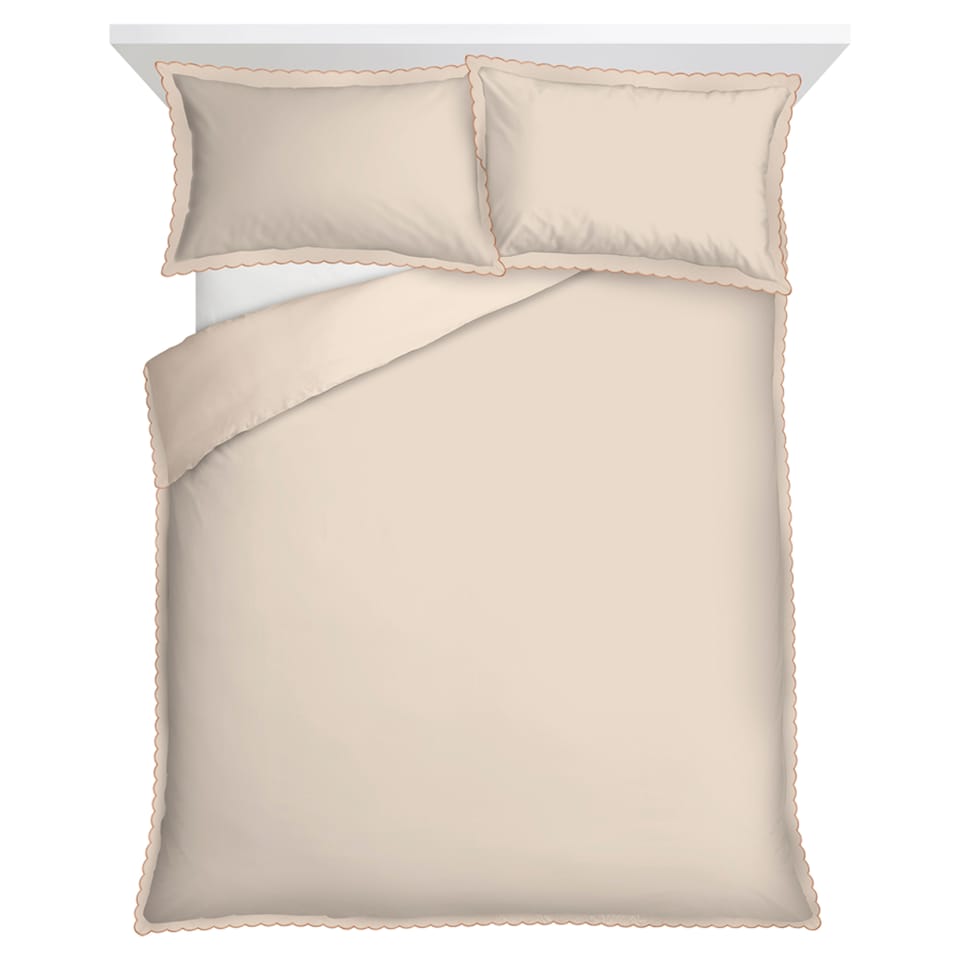 F&F Home Scalloped Edge Duvet Set Double