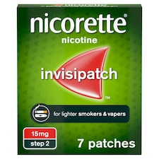 Nicorette Step 2 Invisi 15mg Nicotine Patch Stop Smoking Aid 7 Patches