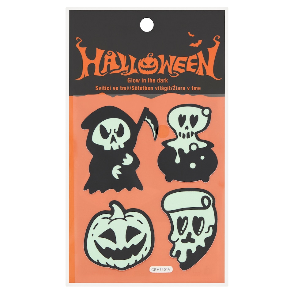 Halloween Stickers Glowing in the Dark 