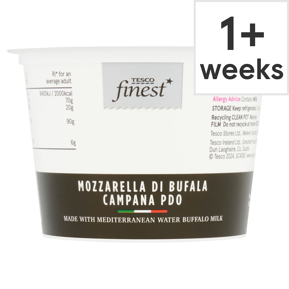 Tesco Finest Mozzarella Di Bufala Campana PDO 200g