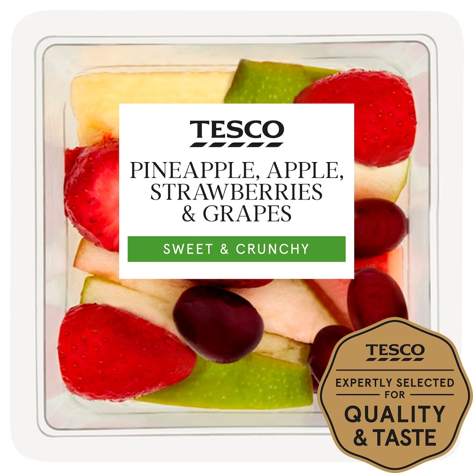 Tesco Pineapple Apple Strawberry & Grape 260G