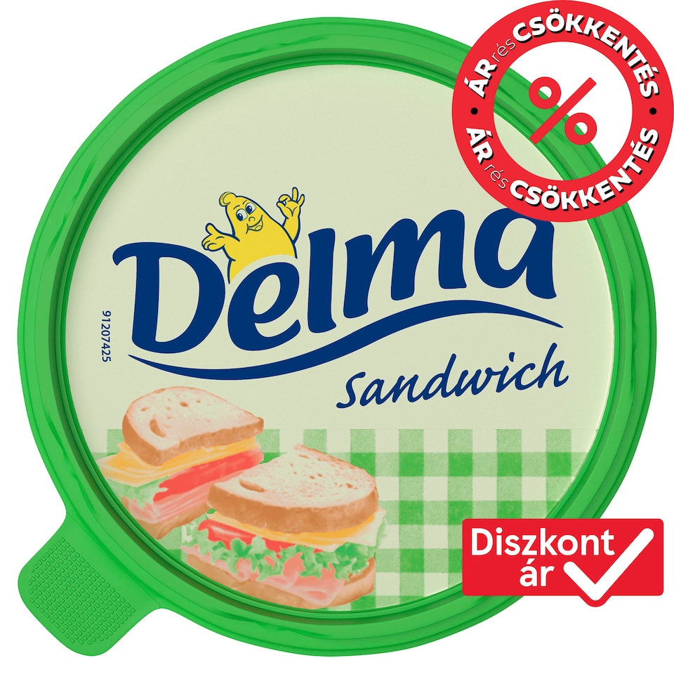 Delma Sandwich 20% zsírtartalmú margarin 450 g  1. kép