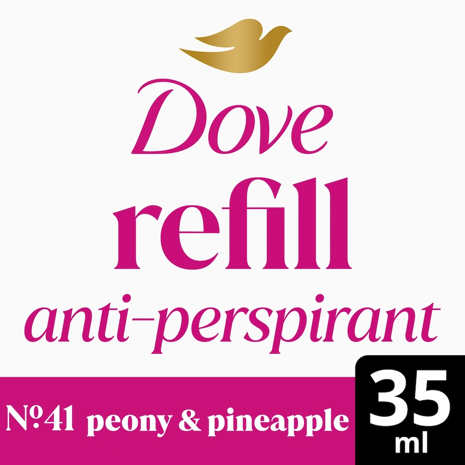 image 1 of Dove No41 Peony & Pineapple 72h Antiperspirant Deodorant Refill Pack 35ml