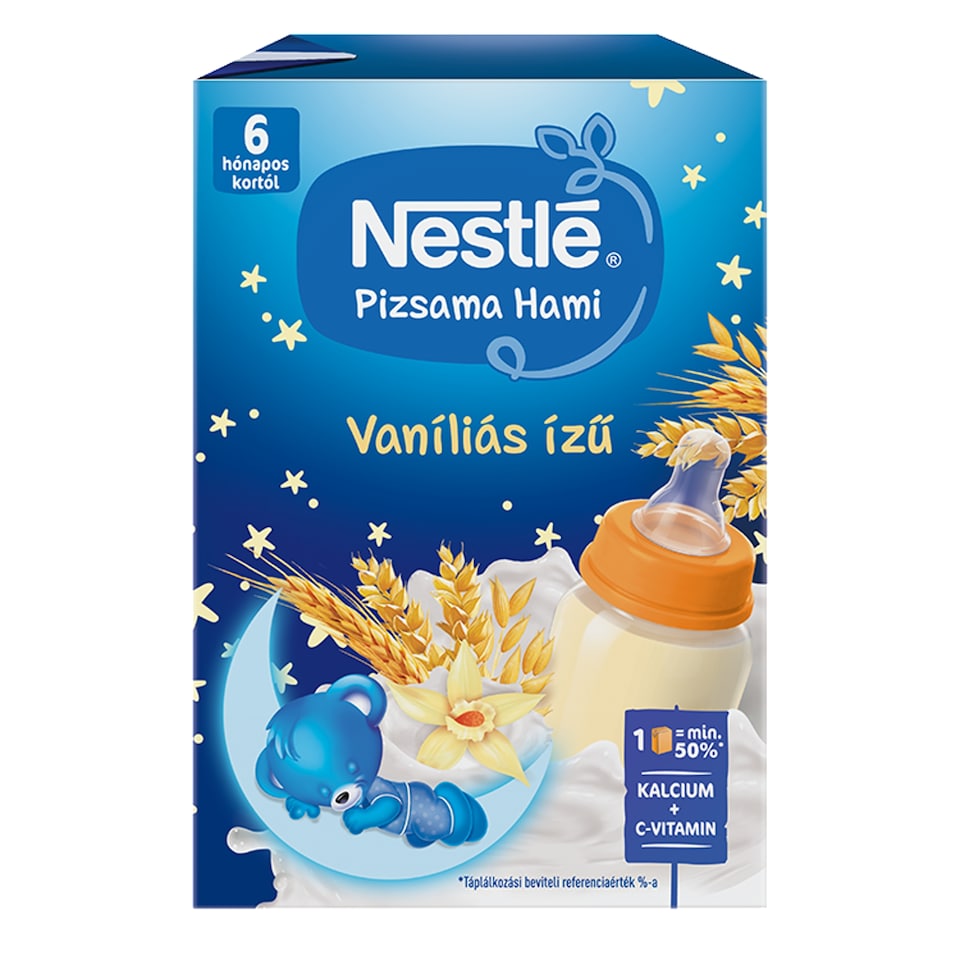 Nestlé Pizsama Hami UHT vaníliás ízű folyékony gabonás bébiétel 6 hónapos kortól 2 x 200 ml (400 ml)  1. kép