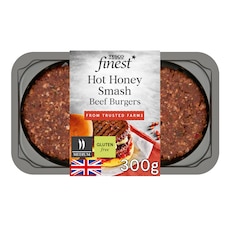 Tesco Finest Hot Honey Smash Beef Burgers 300G