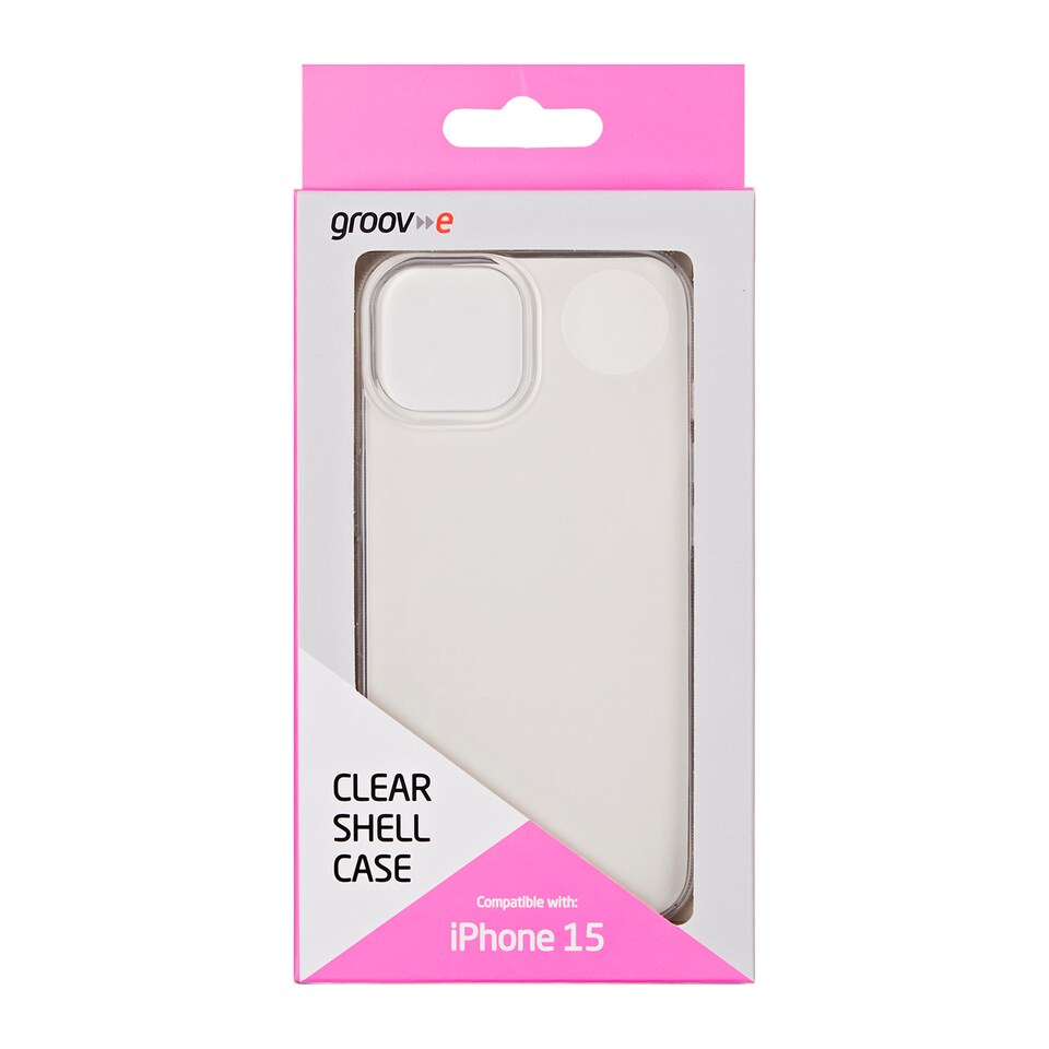 GROOV-E IPHONE 15 CLEAR CASE
