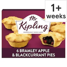 Mr Kipling Bramley Apple & Blackcurrant Pies 6 Pack