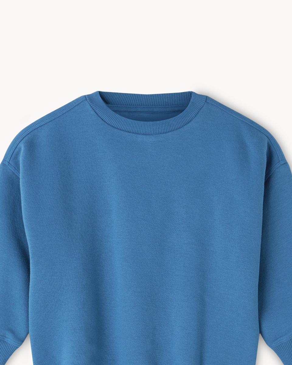 image 1 of F&F Boys 2-Pack Cotton Rich Sweatshirt and Joggers Set in Blue