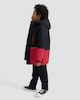 image 2 of F&F Boys Colour Block Hooded Waterproof Jacket in Red