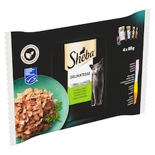 Sheba Delikatesse Smíšený výběr v želé 4 x 85g (340g)