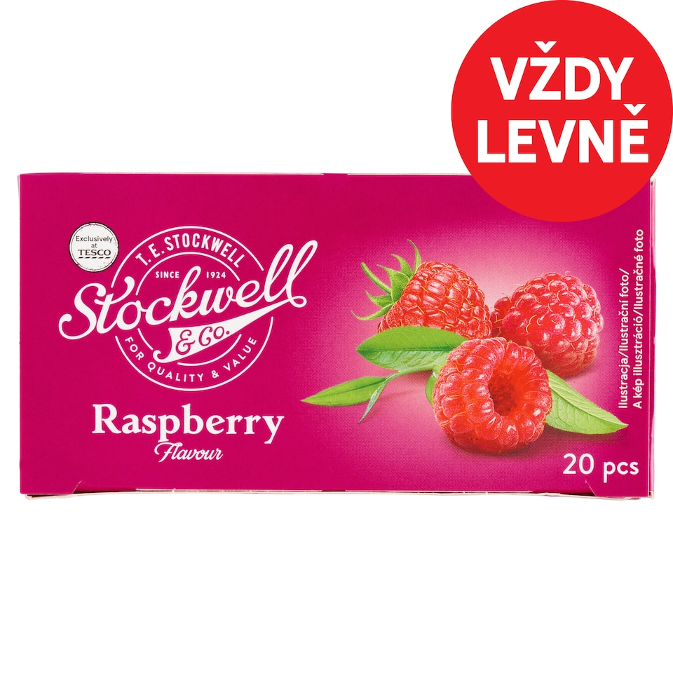Stockwell & Co. Herbal-Fruit Tea with Raspberries 20 x 2g (40g)