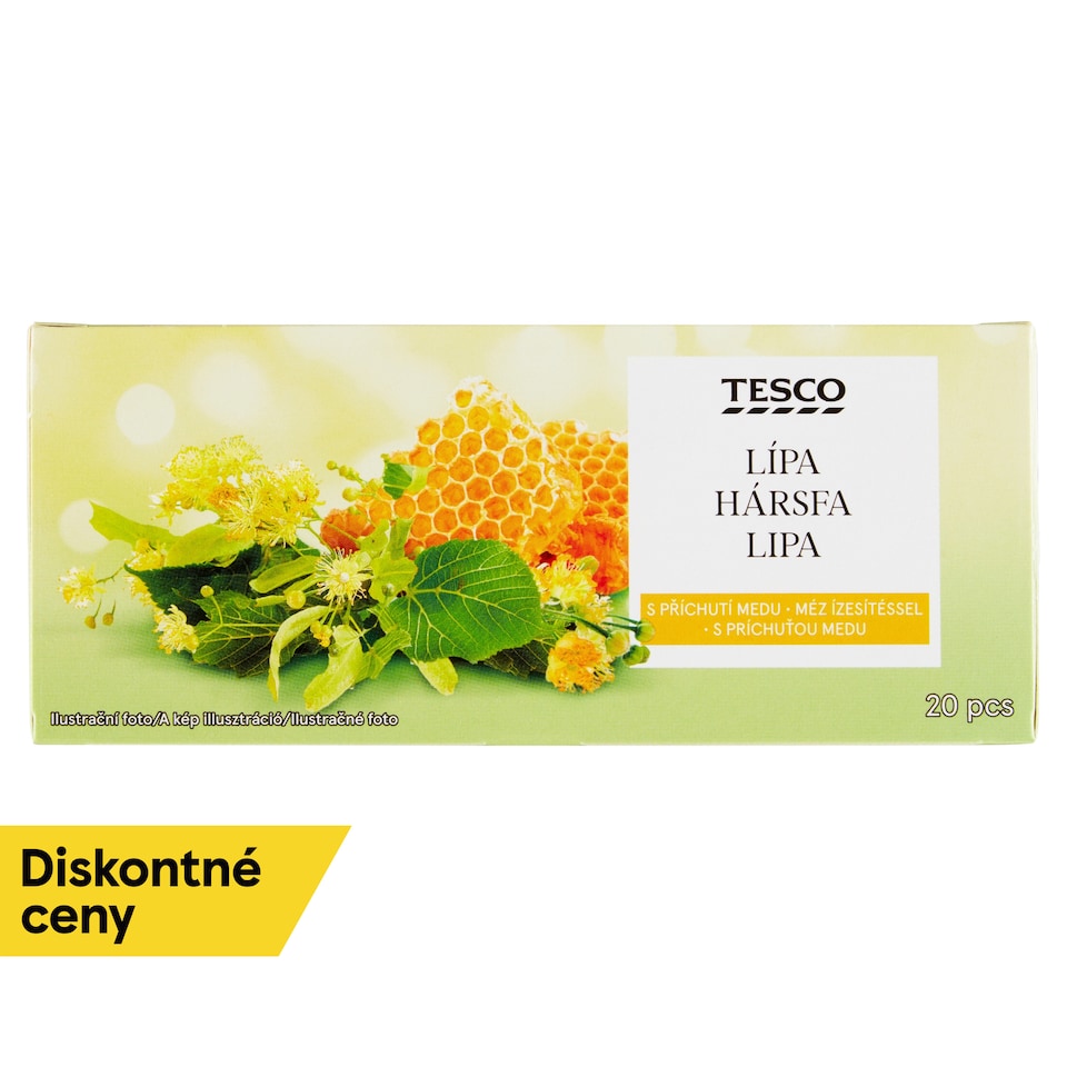 Tesco Linden with Honey Flavour Herbal Tea 20 x 2 g (40 g)