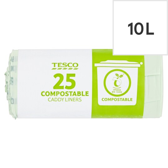 Tesco Compostable Caddy Liner 25'S Tesco Groceries