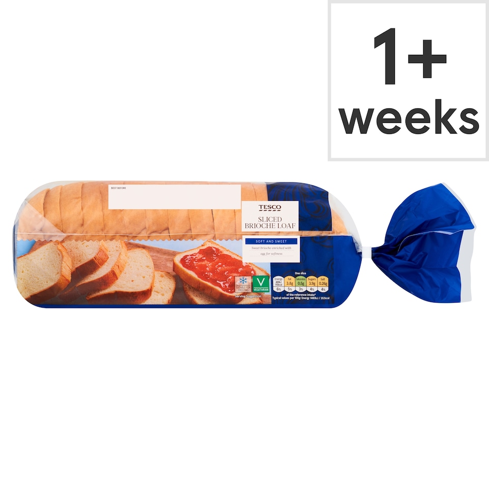 Tesco Sliced Brioche Loaf 500G