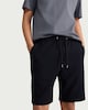 image 2 of F&F Textured Drawstring Shorts in Navy