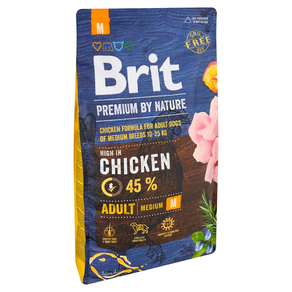 image 1 of Brit Premium by Nature Adult M Complete Dog Food 8kg