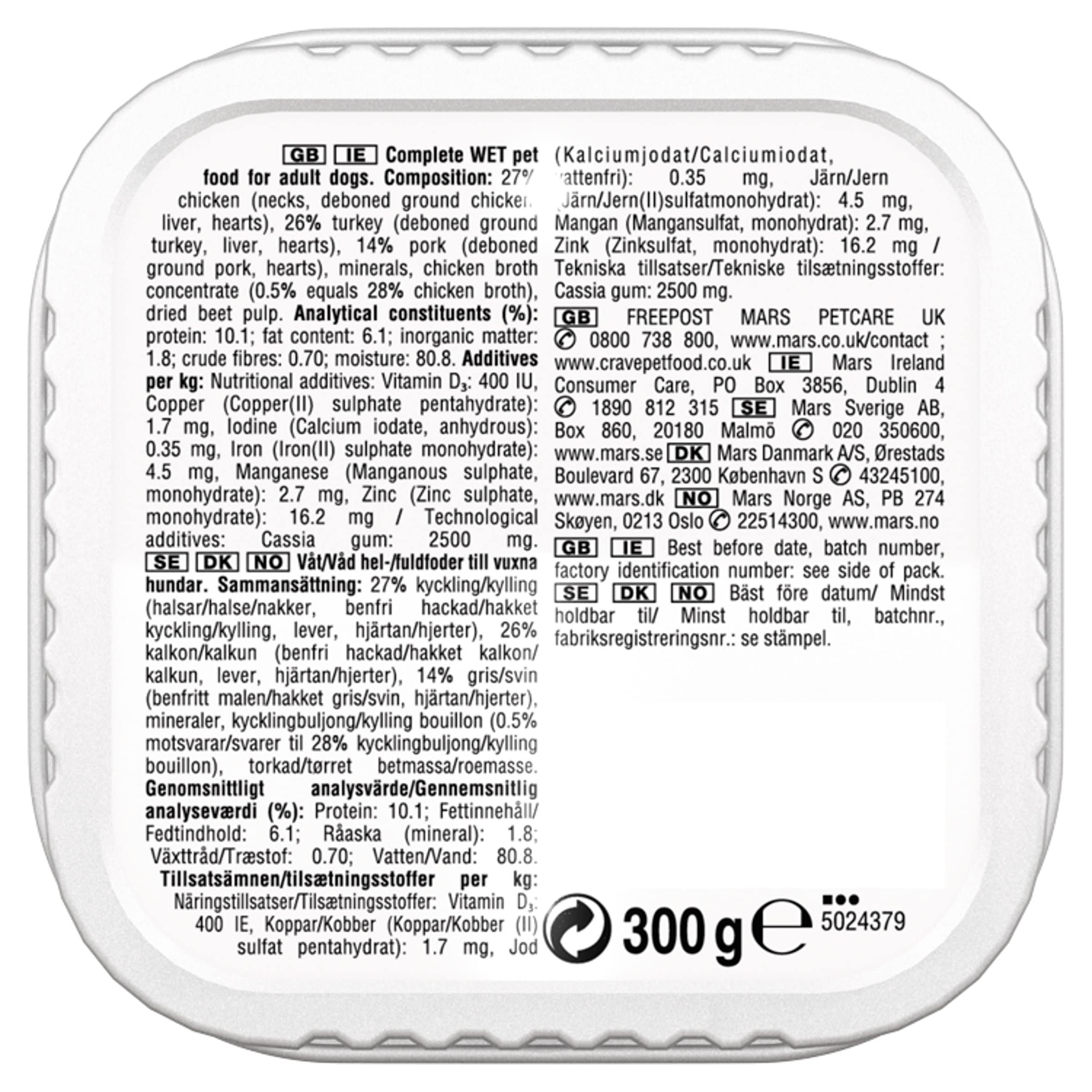 crave dog food tesco