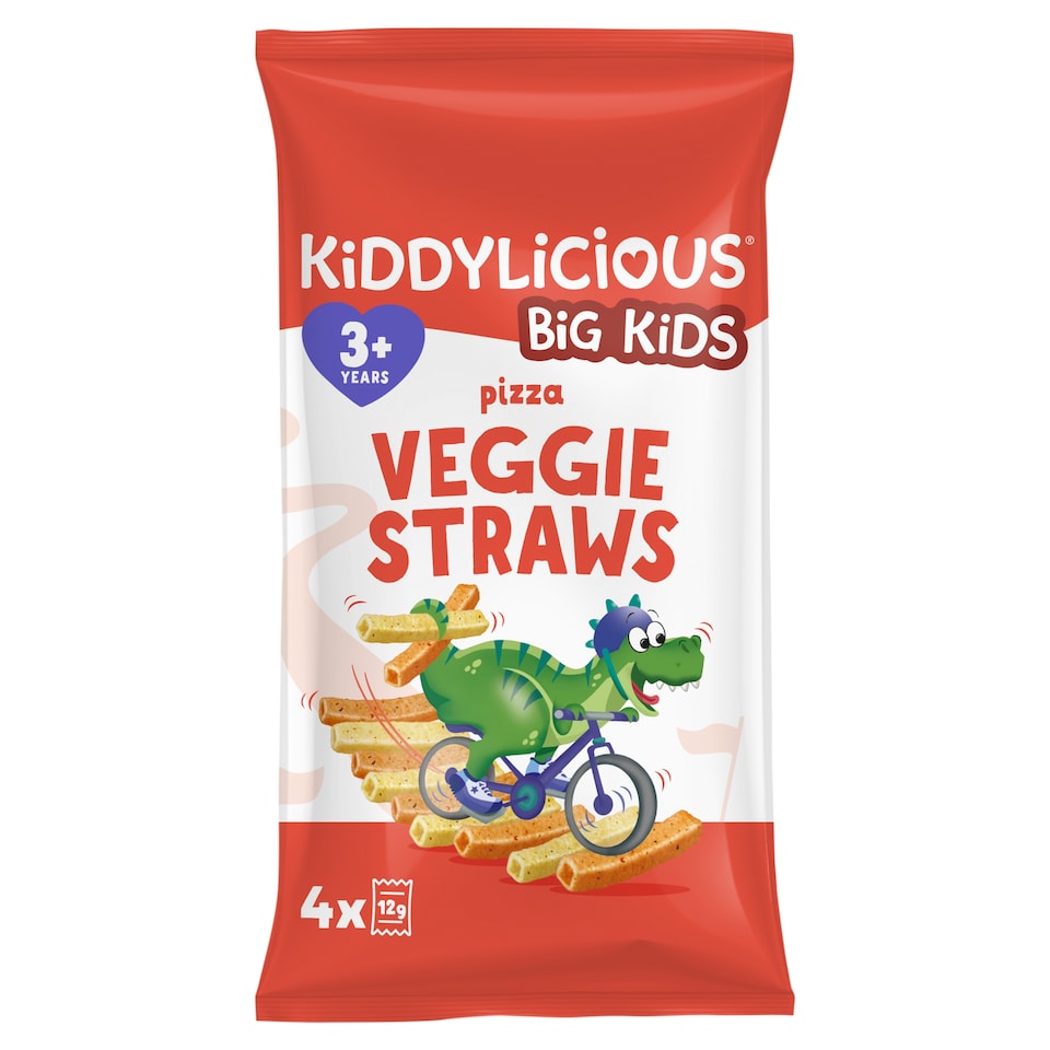 image 1 of Kiddylicious Pizza Veggie Straws 4x12g