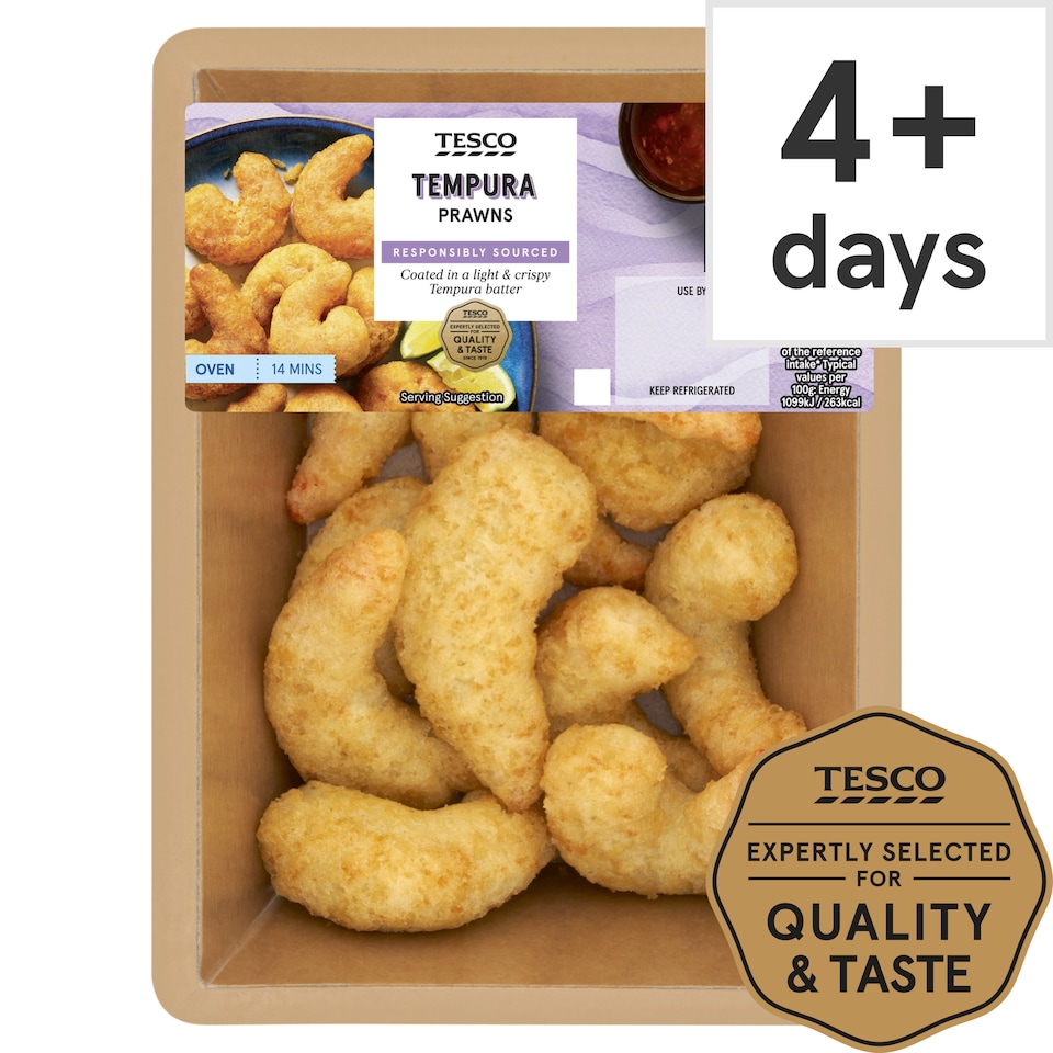 Tesco Tempura Prawns 200G