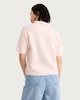 image 3 of F&F Knitted Short Sleeved Polo Shirt in Pink