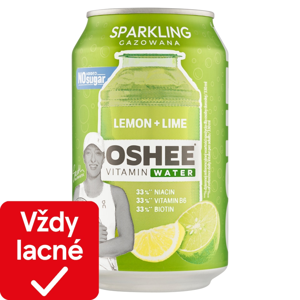 image 1 of Oshee Vitamin Water Carbonated Non-Alcoholic Drink with Lemon and Lime Flavor 330 ml