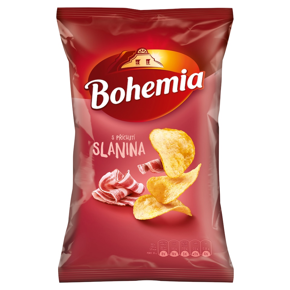 Bohemia Chips s příchutí slanina 130g