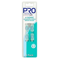 Pro Formula Advanced Clean Toothbrush Heads 4 Pack
