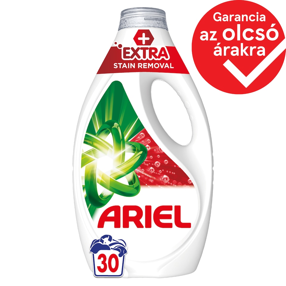 Ariel Folyékony Mosószer, 30 Mosáshoz, + Extra folteltávolító hatás  1. kép