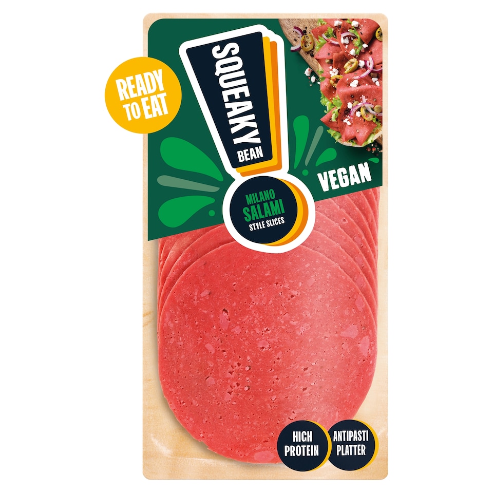 Squeaky Bean Milano Salami Style Slices 90G