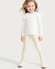 image 3 of F&F Girls 5-Pack Cotton Rich Printed Co-ord Leggings in Multi Blue