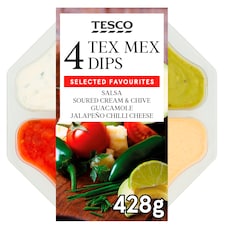 Tesco Tex Mex Multipack Dips 428G